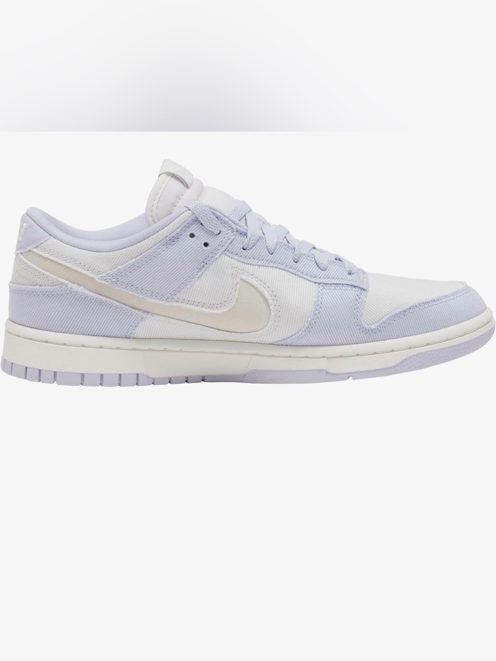 Nike Women’s Low-Top Sneakers in Pale Lavender and Cream